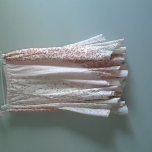 Women's 100% cotton, pink floral skirt, size medium by Bila